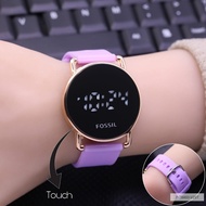 jam tangan wanita original fossil jam led digital water resistant - ungu