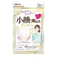 BE -STYLE Mask Pleated Type Normal Size Premium White 5 pieces