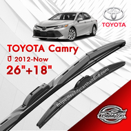 ก้านปัดน้ำฝนทรง รุ่น2  Toyota Camry ปี 2012-Now ขนาด 26"+ 18"