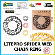 Litepro Spider Web chainring SpiderWeb Chain Ring Chain Wheel 130 BCD Bike BMX AL7075 Crank 130bcd Tooth Crankset