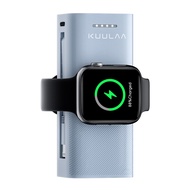 【50% OFF Voucher】KUULAA 5000MAH Power Bank with Qi Magnetic Wireless for i Watch Apple Watch Wireless Powerbank with Magnetic Attraction Function Portable Charger Built-in Lightning Cable Mini Lithium Battery with Type C Fast Charging
