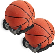 Basketball Holder Wall Mount 2 Piece Set Mens Room Decoration Game Room Basketball Wall Decor Mens S