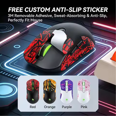 X5 RGB Wireless Gaming Mouse 12800 DPI Programmable Buttons 2.4G Bluetooth USB C Rechargeable Ergono
