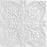 A La Maison Ceilings R139 Spanish Silver Foam Glue-up Ceiling Tile (256 sq. ft./Case), Pack of 96, P