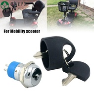 CHLIZ Ignition Switch Universal With 2 Keys Cycling Accessories Mobility Scooter Spare Start