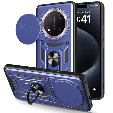 For Honor X9C 5G Case Armor Shockproof Slide Lens Protector Phone Cover For Honor X9C Case HonorX9c 