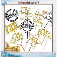 H17 | Acrylic Happy Birthday Cake Topper Acrylic Birthday Cake Decoration Box