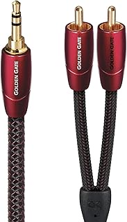 AudioQuest Golden Gate, 3.5-Millimeter Male to RCA Male Cable, 2 Meters/6.56 Feet