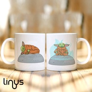 Mug baby yoda on seeing stone cursor pack