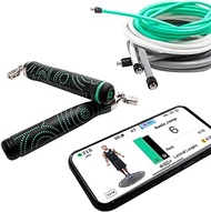 Crossrope AMP Smart Jump Rope Set with 1/4 LB, 1/2 LB &amp; 1LB Jump Ropes – Bluetooth-Connected, High-Intensity Jump Rope Fitness Training for High Calorie Burn and Cardio - Membership Required