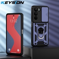 Keysion Ốp điện thoại chống sốc trường hợp đối với Realme C71 Silicone + PC trượt bảo vệ ống kính má