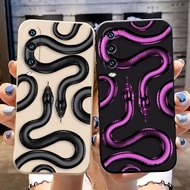 Deluxe Gold Purple Black Snake Cover Phone Case For HUAWEI MATE 20 NOVA 3I 7I 8I 9 PS P20 P30 P40 Y7