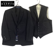 Polo Ralph Lauren 炭灰色羊毛細條紋美國製造兩件式西裝（無標籤）