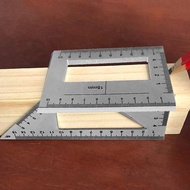 Aluminum alloy 90 multifunctional combination square ruler 45 T-shaped carpentry ruler