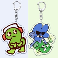 Cute Game BFDI BFB Keychains for Accessories Bag Bfdi Teardrop Sketchpad Two Four X Key Chain Ring G
