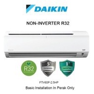 DAIKIN NON INVERTER 1HP Air Conditional 1.0HP AIRCOND FTV28P/RV28F Built in Wifi Adaptor ..