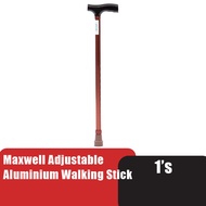 Maxwell Adjustable Aluminium Walking Stick (DY059201LB) Height Flexible Walking Aid Mobility Stick /