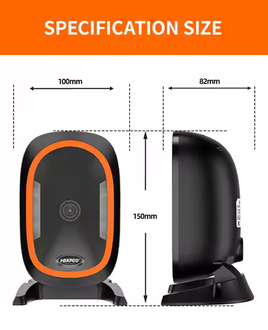 Desktop Barcode Scanner 1D 2D QR Code Omnidirectional High-performance Auto Sense Data Matrix Bar Co