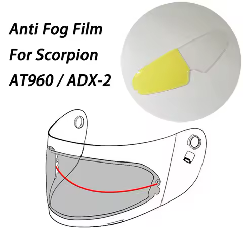 Motorcycle Helmet Visor Patch Film For Scorpion AT960 ADX 2 Visor Anti Fog Film Helmet Accessories