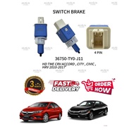 36750-TY0-J11 SWITCH BRAKE HONDA TME CRV ACCORD, CITY, CIVIC, HRV 2010-2017"