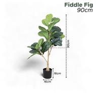 Pokok Hiasan Fiddle Leaf Fig Tree Tiruan Hiasan Rumah Dalaman Artificial Fiddle Leaf Fig Tree 仿真琴叶榕