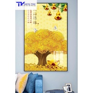 Money Tree Wall Painting, Mirror Painting D40x60cm D50x75cm D60x90cm D70x120m