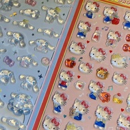 NARCISSUS13A0E Relief Decorative Sticker, Phone    Crystal Sticker,  Interesting  Cute Cartoon Child