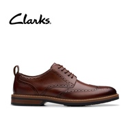Clarks Mens Aldwin Limit Mid Tan Lea Kasut Lelaki