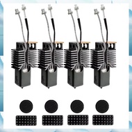 [G V W E] For  U1 3D Printer 4set HotEnd Accessories- for  Integrated Hardened Steel Nozzles 0.2/0.4