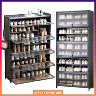 Shoe Cabinet Home Black Gray Shoe Cabinet 2024 New Flip Door Shoe Rack Cabinet