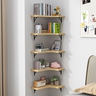 Creative Practical Flat Shelf Corner Shelf Wall Hanging Wall Wooden Board Wall Hanging Shelf Corner Shelf Wall Hanging Bookshelf