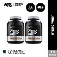 [ส่งฟรี !!] OPTIMUM NUTRITION Hydro Whey 3.5 Lbs. 2 กระปุก รส Chocolate ( HYDRO WHEY x2 Units ) #อาห
