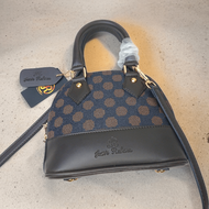 Tas Selempang Wanita Alma Mini Import Top Handle Bag Terbaru 2 Resleting Premium Korean Style