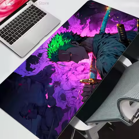 Mouse Pad One Piece Anime Gaming Accessories Mousepad Gamer PC Completo Computer Keyboard Desk Mat V