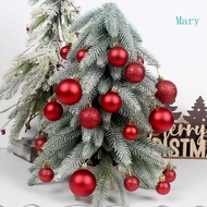 Mary Elegant Christmas Decoration Plastic  Sequins Matte Bauble Holiday Ornament