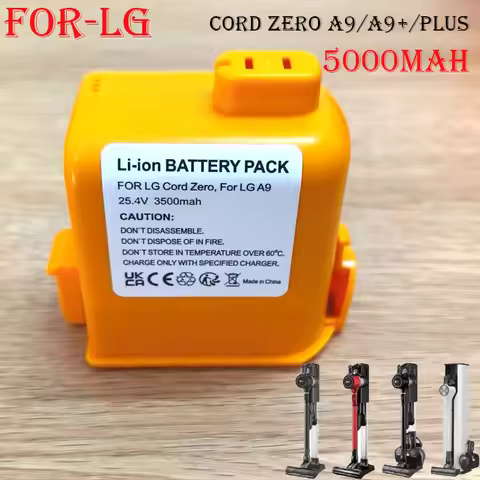 New5000mAh Replacement Battery Compatied For LG Cord Zero EAC63382204 A9 A9S P9 A9K-CORE A9MAX A9T-U