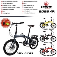 [ Ready] Sepeda Folding Seli Lipat Exotic 20 2026 Ar Disc Velg Tinggi