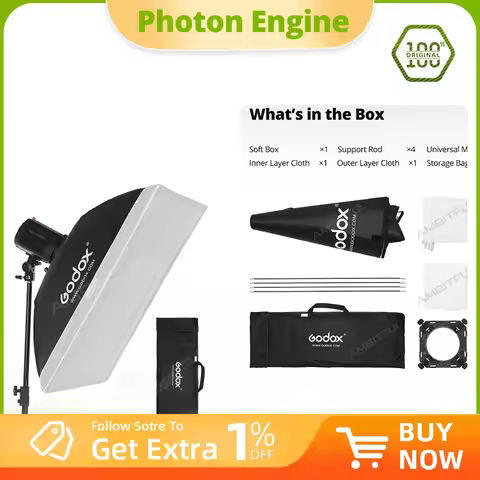 Godox 50x70cm 60x60cm 60x90cm 80cm Photo Studio Softbox Soft Box with Universal Mount for Godox K-15