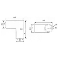 PENGHUBUNG PIPA 3/4 INCH ELBOW CORNER ANGLE TUBE CONNECTOR 19 MM PIPE