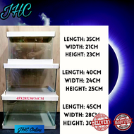 Aquarium Curve Glass Fish Tank 3 Sizes Without Cover