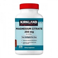 Kirkland 科克蘭 Signature 檸檬酸鎂 250mg 軟膠囊 270 Softgels