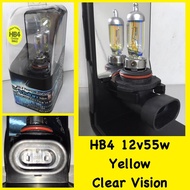 HB4 ( 9006 ) YELLOW 12V 55W HEAD LAMP BULB FOR HONDA, LEXUS, ISUZU etc.. 2pc