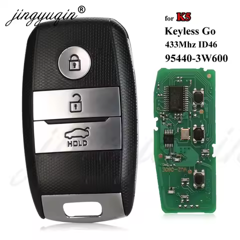 jingyuqin Keyless Go Car Full Smart Remote Key for KIA K5 KX3 Sportage Sorento P/N 95440-D9510 433Mh