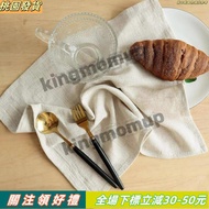 Taoyuan Delivery💛40x40cm Reusable Linen Cotton Napkin Soft Tablecloth Suitable for Home Events Cafe 
