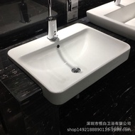 Countertop Basin Flang Countertop White Face Wash Semi-Embedded Countertop K-11479T-VC1-0 Toilet Con