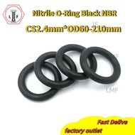 [[LMF-MY-35]] Nitrile O-Ring Sealing Ring Round Gasket CS2.4mm*OD60-210mm
