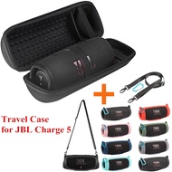 Newest Hard EVA Travel Bags Carry Storage Box + Soft Silicone Case For JBL Charge 5 Bluetooth Speake