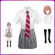 Anime Tokyo Revengers Cosplay Tachibana Hinata Cosplay Costume JK School Outfits Shirt Tie Skirt Socks Wig Halloween Clothes