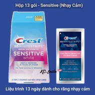 FullBox Box of 13 Packs - 26 Crest 3D Whitestrips Sensitive White teeth whitening strips for Sensiti