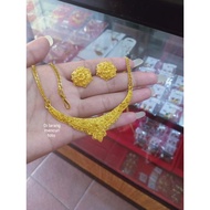 Dubai set carved Balinese jewelry Rante titanium